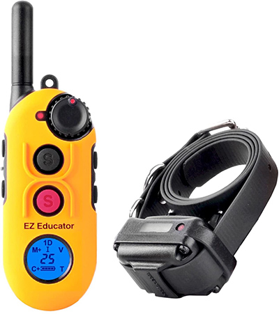 Educator EZ-900 Easy 1/2 Mile E-Collar Remote Dog Training Collar With Vibration, Tapping Sensation and Pavlovian Stimulation 